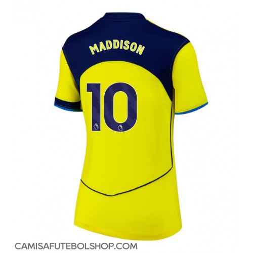 Camisa de time de futebol Tottenham Hotspur James Maddison #10 Replicas 3º Equipamento Feminina 2025-26 Manga Curta Camisa de time de futebol Tottenham Hotspur James Maddison #10 Replicas 3º Equipamento Feminina 2025-26 Manga Curta